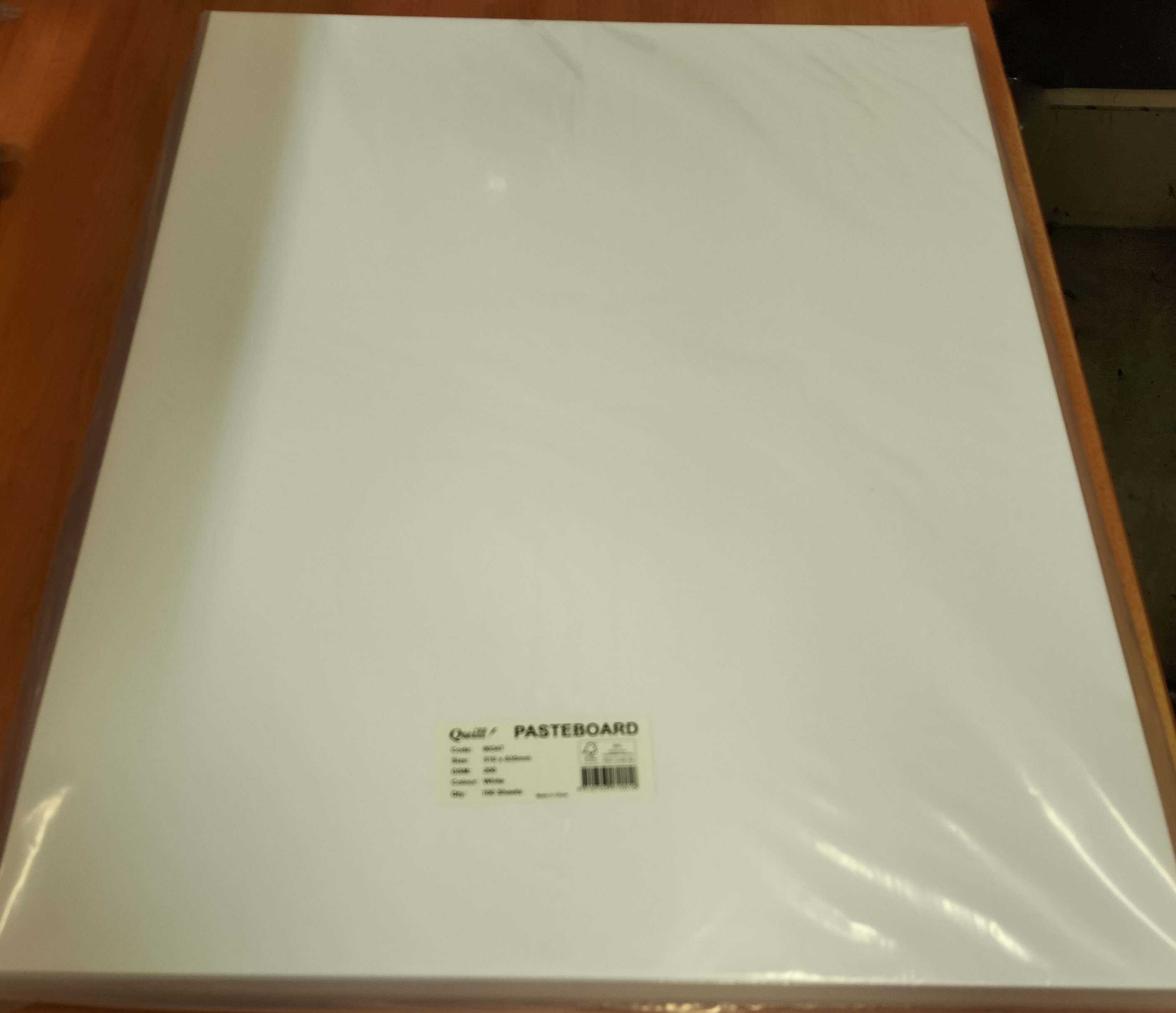 White Pasteboard 210gsm 510x635mm Pack of 100
